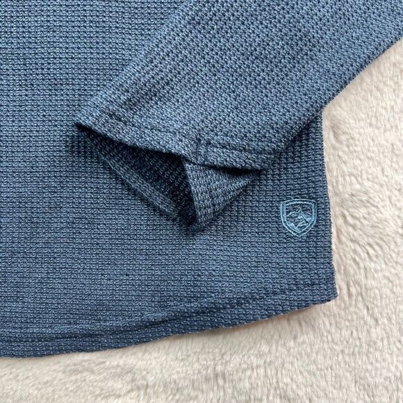 Kuhl Top Womens S Blue Petra Turtleneck Shirt Waffle Thimbholes Outdoor Hiking - Picture 8 of 11
